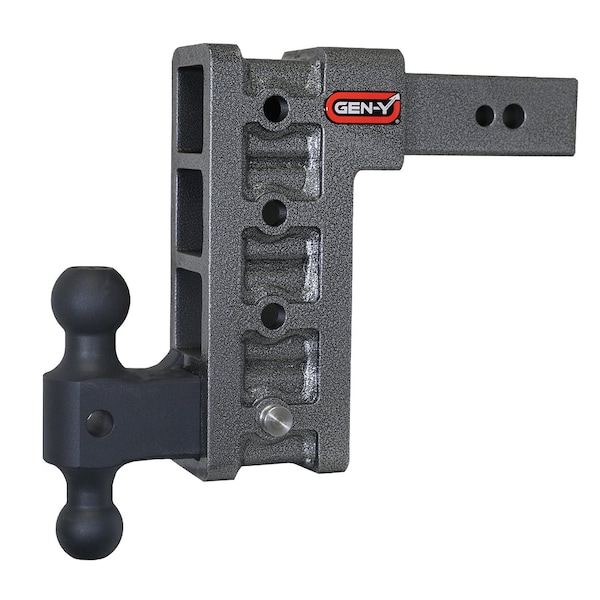 MEGA-DUTY 2.5 Shank 9 Drop 3.5K TW 32K Hitch & GH-0161 Dual-Ball